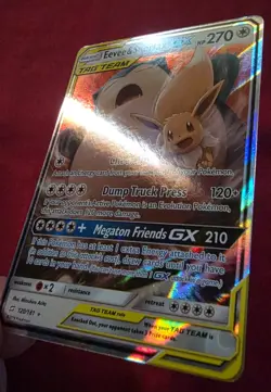 Pokemon TCG Eevee & Snorlax GX S&M Team Up 120/181 Fantastic Condition NM+ - Image 3