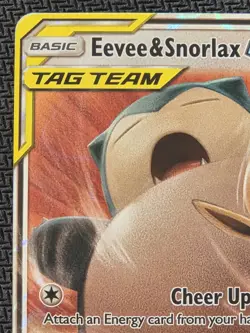 Pokemon TCG Eevee & Snorlax GX Sun Moon Tag Team Card 120/181 NM - Image 2