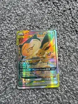Pokemon TCG Eevee & Snorlax GX SM169 Tag Team Sun & Moon MINT - Image 1