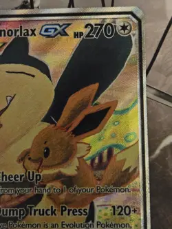 Pokemon TCG - Eevee Snorlax Tag Team GX SM 169 - Black Star Promo - Team Up - Image 3