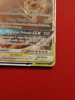 Pokemon TCG Eevee & Snorlax GX Sun Moon Tag Team Card 120/181 LP - Image 4