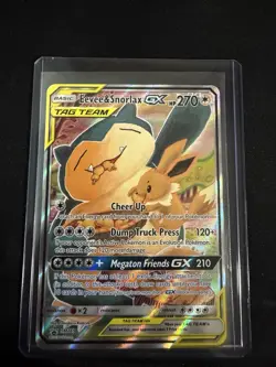 Pokemon TCG Eevee & Snorlax GX SM169 Tag Team Sun & Moon MINT - Image 1