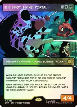 NM Borderless Foil The Spot, Living Portal, MTG, Marvel's Spider-Man, Magic, 231 - Image 1