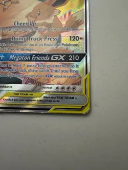 Pokemon TCG Eevee & Snorlax GX SM169 Tag Team Holo Black Star Promo - Image 4