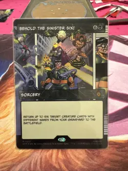 Behold The Sinister Six (Borderless) Foil - NM English MTG x Marvel’s Spider-Man - Image 1