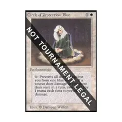 WOTC MtG Collector's Ed Circle of Protection: Blue (CE) (C) NM - Image 1