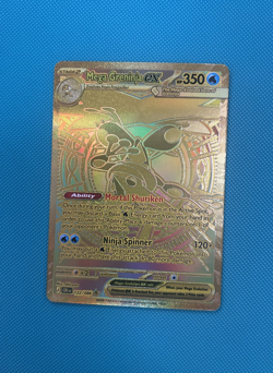 Mega Greninja ex 122/086 Me04: Chaos Rising Holo Pokemon Gold Hyper Rare Single - Image 3