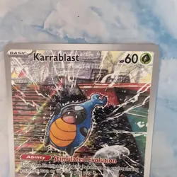 Pokemon TCG Karrablast 094/086 Black Bolt Illustration Rare Card English Edition - Image 3