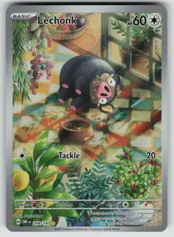 Lechonk 209/197 Illustration Rare Obsidian Flames Pokemon Lightly Played - Image 1