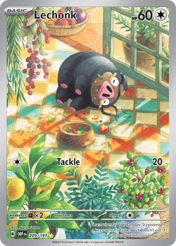Lechonk 209/197 - Illustration Rare - Pokemon Obsidian Flames - NM - Image 1