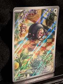 LECHONK 209/197 ILLUSTRATION RARE OBSIDIAN FLAMES POKEMON NM | a45 - Image 2