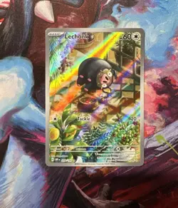 Lechonk 209/197 Illustration Rare SV03: Obsidian Flames Pokemon - Image 1