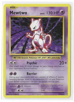 Mewtwo 51/108 Evolutions Non-Holo XY Pokemon TCG Card NM - Image 1