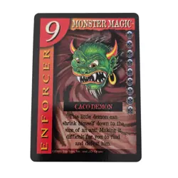 Vintage Trio Toys 1995 Monster Magic Card 9 Enforcer-Caco Demon Out of Print - Image 1