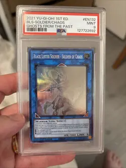 YUGIOH BLACK LUSTER SOLDIER GHOST CARD PSA9 MINT GFTP-EN132 - Image 1