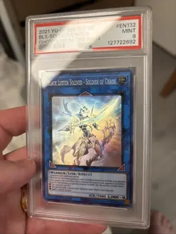 YUGIOH BLACK LUSTER SOLDIER GHOST CARD PSA9 MINT GFTP-EN132 - Image 2