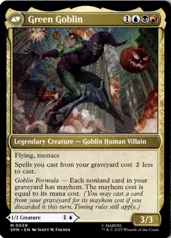 NM/M - Norman Osborn/Green Goblin M 0039 - MTG Marvel's Spider-Man - Image 2