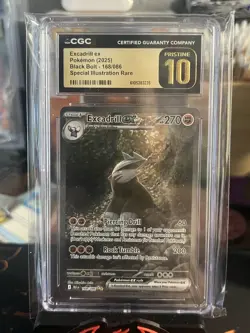 Excadrill ex Pokemon 168 Black Bolt~GRADE 10 PRISTINE GOLD LABEL LOW POP 🔥🔥 - Image 1