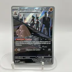 Team Rocket's Dugtrio 239/217 Illustration Rare Spanish Ascended Heroes Pokemon - Image 2