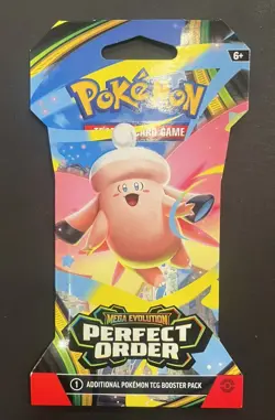 Pokemon Perfect Order Booster Pack Sleeved Clefable Art Sealed - Image 1