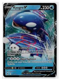 Pokemon Kyogre V 037/159 Crown Zenith Ultra Rare Holo NM - Image 1