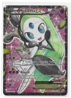 Meloetta EX RC25/RC25 Legendary Treasures Radiant Collection Full Art Pokemon LP - Image 1