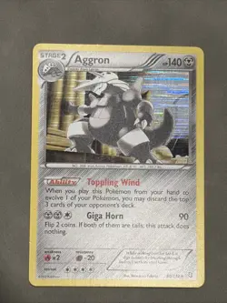 Aggron 80/124 Dragons Exalted Pokemon English Holofoil 2012 - Image 1