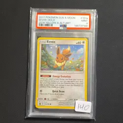 The Pokemon Company Pokemon TCG Eevee 101A/149 Alt Art Promo Holo EN PSA 9 - Image 1