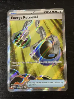 Pokemon TCG Energy Retrieval 108/086 Secret Rare Full Art Holo 2024 - Image 1