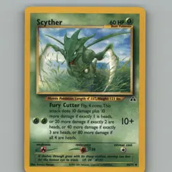 Scyther 46/75 Uncommon Neo Discovery Pokemon Unlimited Lightly Played - Image 1