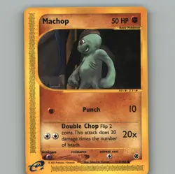 Machop 117/165 Common Expedition Base Set Pokemon Lightly Played - Image 1