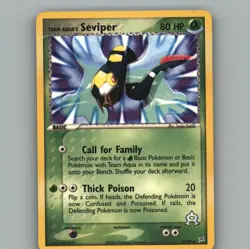 Team Aqua's Seviper 17/95 Rare Team Magma vs Team Aqua Pokemon Lightly Played - Image 1