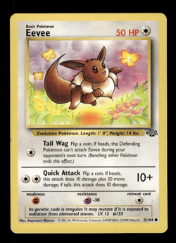 Pokemon TCG Jungle Eevee 51/64 - Image 1