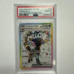 Umbreon ex SVP176 Scarlet & Violet Promo Cards Holo Prismatic Evolutions PSA 10 - Image 1