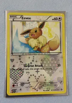 Pokemon Eevee Holo TCG Card RC14/RC25 Legendary Treasures Radiant Collection NM+ - Image 1