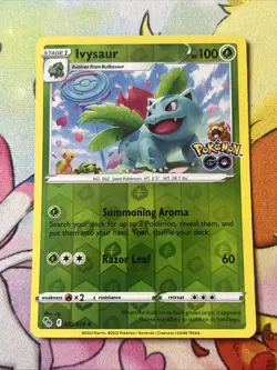 Ivysaur 2/78 Pokemon GO Reverse Holo Uncommon Pokemon Card TCG NM - Image 1