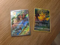 Pokemon Card - Obsidian Flames ETB Promo Charmander SVP 044 + Pikachu - Image 1