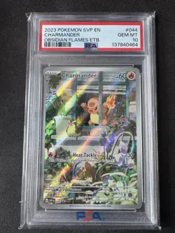 Pokemon Card Charmander SVP 044 Obsidian Flames Black Star Promo PSA 10 GEM - Image 1