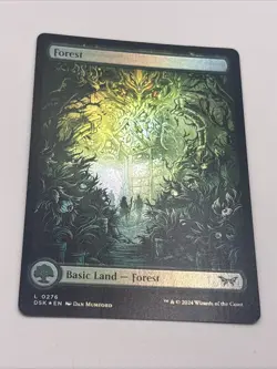 Forest (0276) - Full Art *FOIL* Duskmourn: House of Horror NM/LP - Image 1