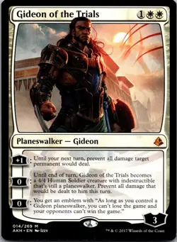 Gideon of the Trials 14 Mythic Amonkhet Magic: The Gathering Lightly Played - Image 1