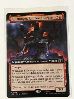 MTG - Killmonger, Ruthless Usurper (Extended Art) - MSC - Rare - NM - - Image 1