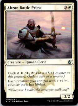 Abzan Battle Priest Magic The Gathering Khans Of Tarkir LP 4x x4 - Image 1