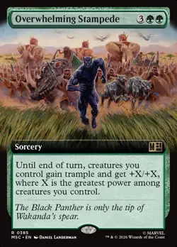 Overwhelming Stampede X1 EXTENDED ART-NM/M-Commander: Marvel Super Heroes - Image 1
