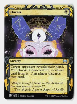Duress (Foil Etched) 29 Strixhaven: Mystical Archives MTG Foil NM - Image 1