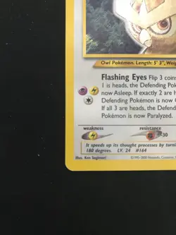 Shining Noctowl 110/105 Neo Destiny Secret Rare Pokemon Card - Image 3