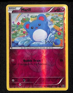 Marill 76 Common Pokemon Steam Siege 114 Reverse Holo 2016 - Image 1