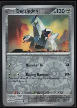 Duraludon 069/131 Prismatic Evolutions Reverse Holo Common Pokemon Nakamura NM - Image 2