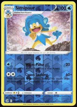 Simipour 069/264 Reverse Holo Fusion Strike Uncommon Nagasawa Lightly Played - Image 2