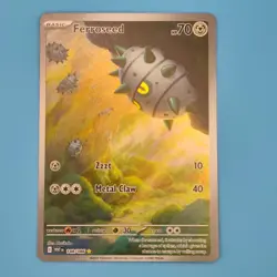 FERROSEED 148/086 ILLUSTRATION RARE WHITE FLARE POKEMON HOLO NM/M - Image 1