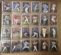 Lot Of 95 Topps Chrome 2025 Baseball Cards - Base - No Duplicates -Penny Sleeved - Image 2